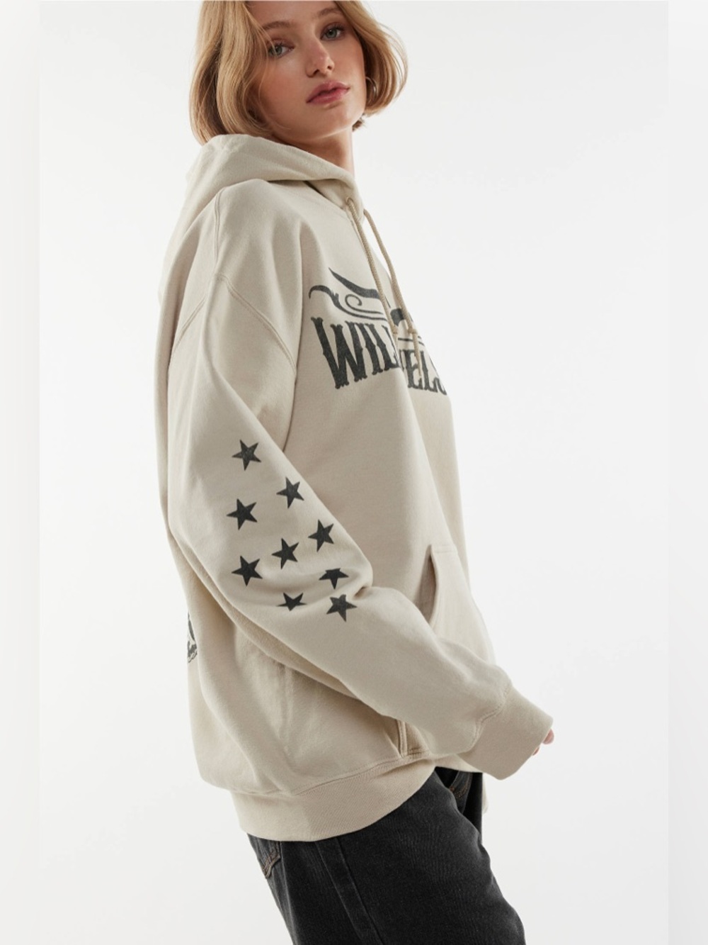 Willie Nelson Cream Graphic Hoodie Size Small “sold out at Urban Outfitters” - Picture 4 of 7